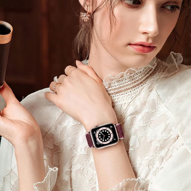 Thumbnail 5 de Adjustable Elastic Replacement Strap 4 Pack for Apple Watch