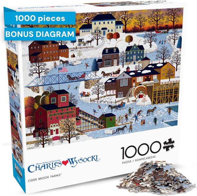 Imagen de Buffalo Games Charles Wysocki Puzzle 1000 pièces 68 x 50 cm en OfertitasTOP