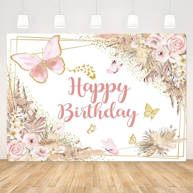 Imagen de APROPHIC Boho Geburtstagbanner 210×150 cm en OfertitasTOP