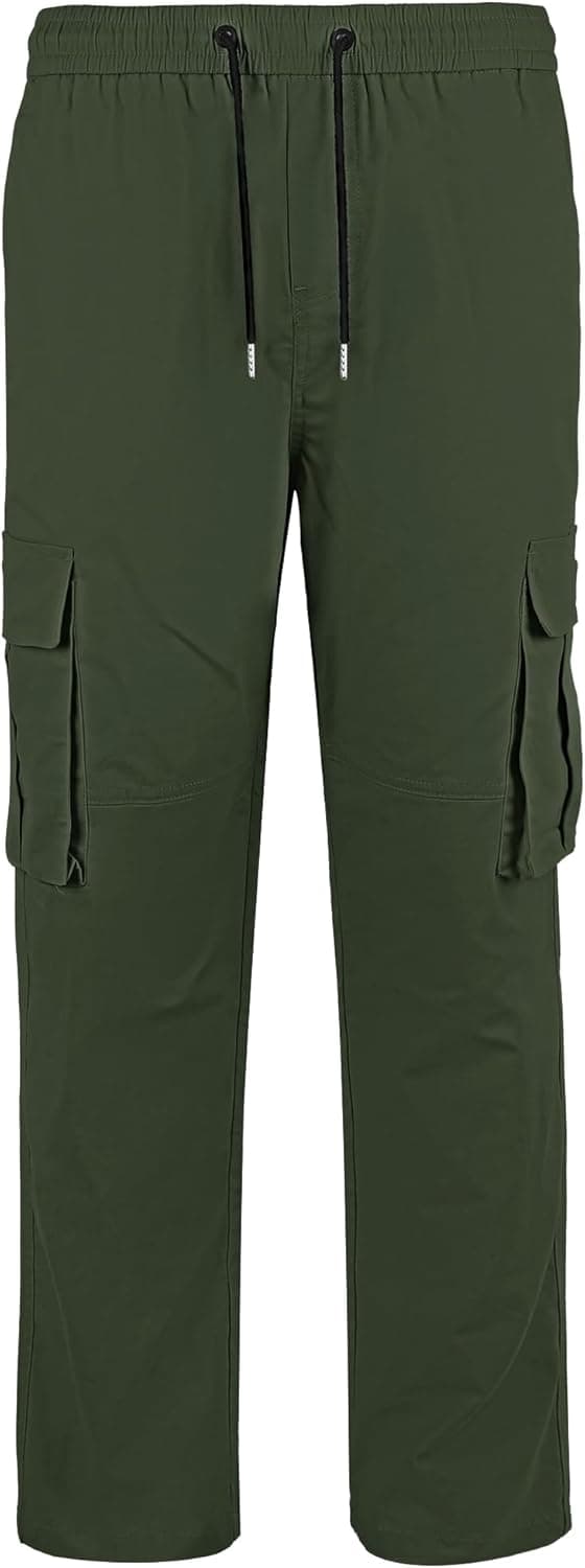 Thumbnail 6 de TARAINYA Cargohose Herren aus Baumwolle mit Stretch, Baggy Fit und Kordelzug