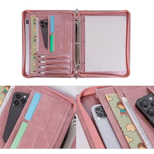 Thumbnail 7 de Leather 3-Ring Planner Binder đź“’