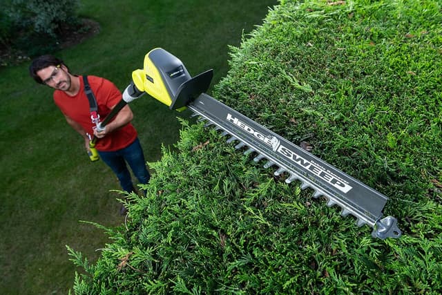 Detalle 2 de Ryobi OPT1845 cordless pole hedge trimmer