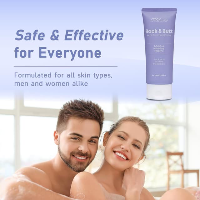 Thumbnail 6 de Butt Acne Clearing Treatment – Maximum Strength Körpercreme gegen Bacne, Po-, Rücken- und Brustakne (Men & Women)