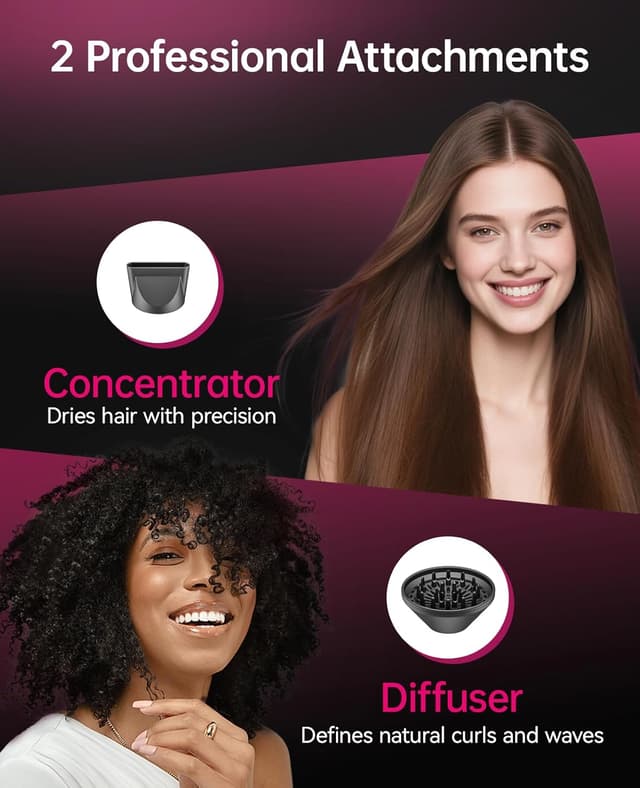 Thumbnail 6 de CONFU Ionic Blow Dryer 1600W Lightweight hairdryer