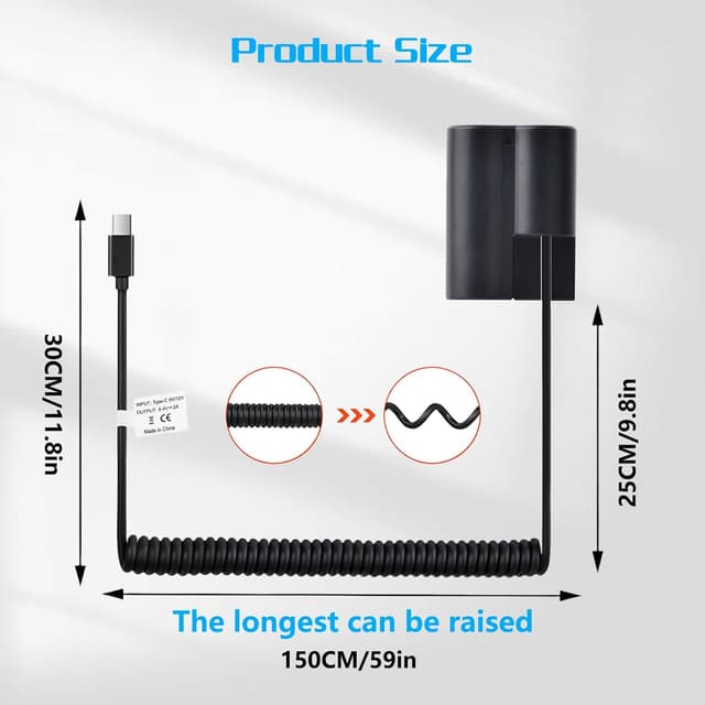 Detalle 2 de TAVT USB Type-C PD NP-W235 dummy battery