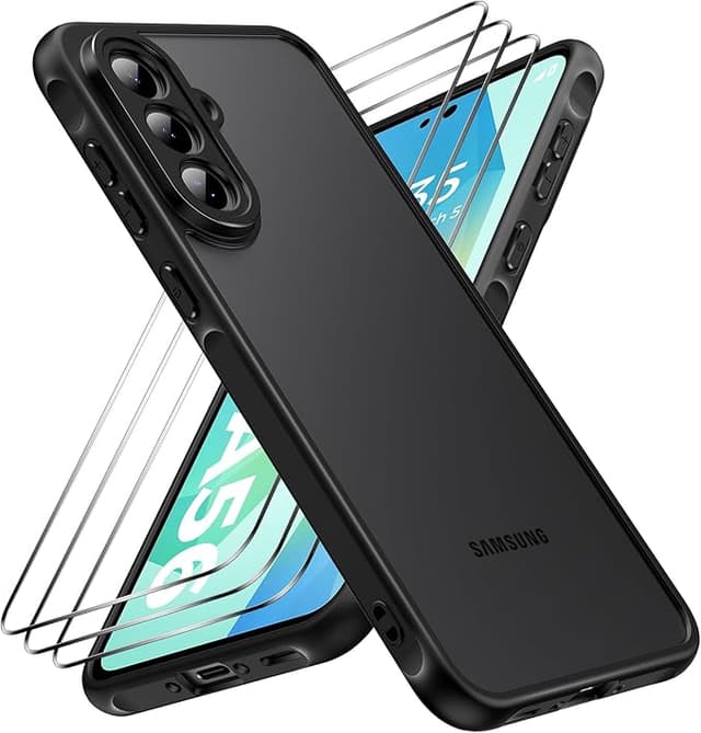 Detalle de Caslord Funda para Samsung Galaxy A56 5G con Protector y Carcasa Transp.