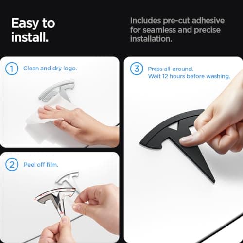 Thumbnail 5 de Spigen Tesla Model 3 Highland 2024 emblema anteriore adesivo auto