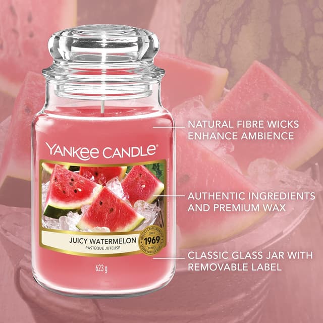 Thumbnail 3 de Yankee Candle Duftkerze Juicy Watermelon Groß
