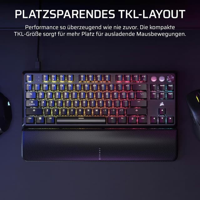 Thumbnail 2 de Corsair K70 PRO TKL RGB Mechanische Gaming-Tastatur