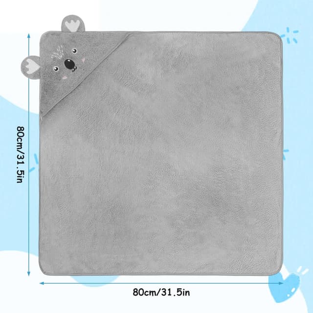 Detalle 2 de Aolso Kapuzenhandtuch Baby 80 x 80 cm