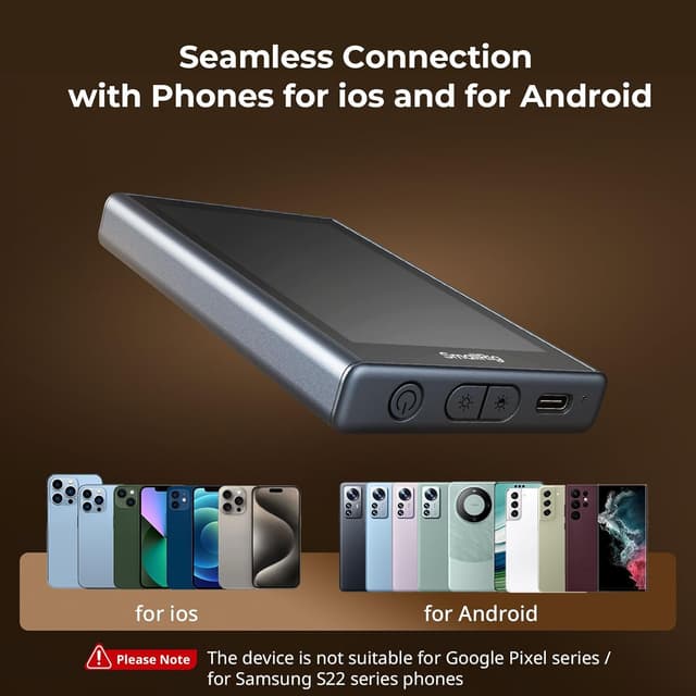 Detalle 2 de SMALLRIG 4850B : écran de surveillance pour smartphone avec contrôle sans fil et enregistrement 1080p