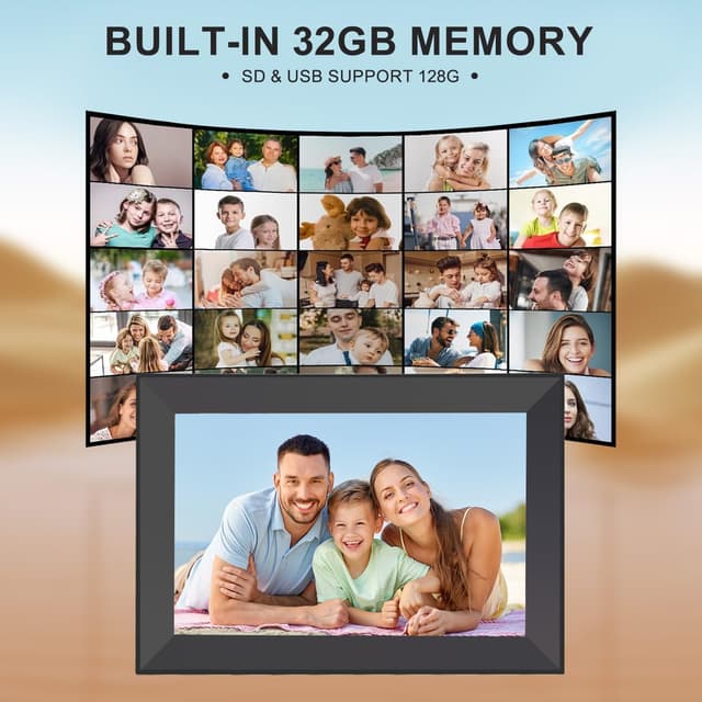 Thumbnail 5 de Frameo 10.1 Inch Digital Photo Frame 32GB