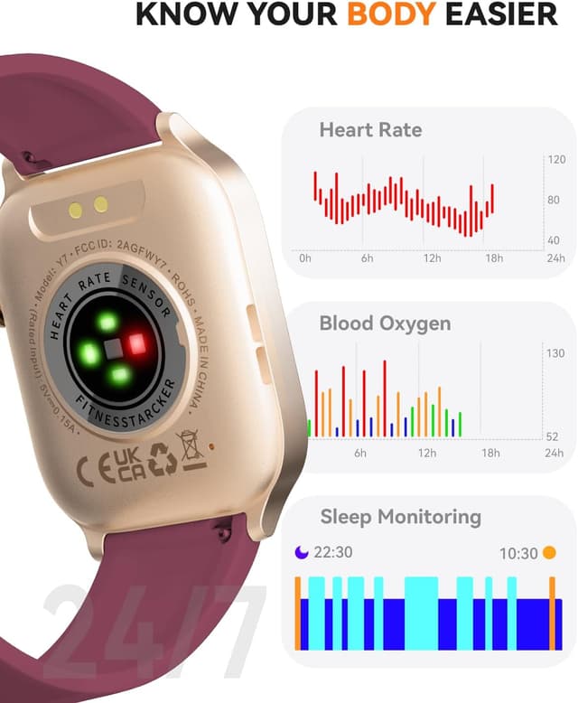 Detalle de Classic Red 1.83 Smartwatch with IP68