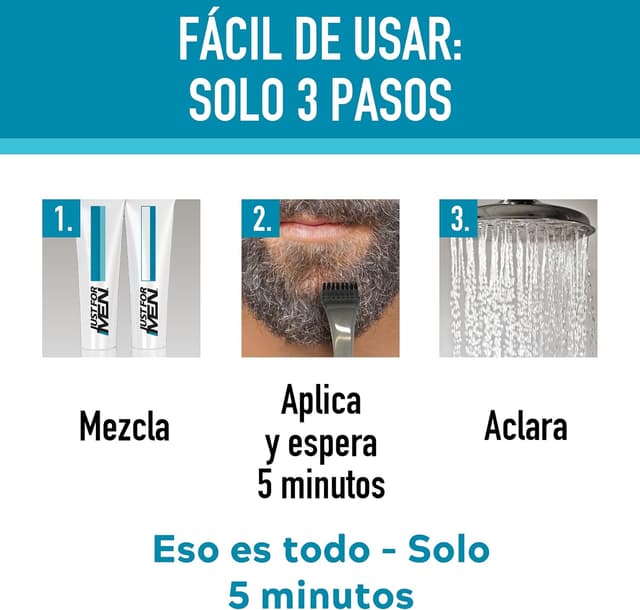 Detalle 2 de Just for Men M-45 Tinte gel para barba 5 min