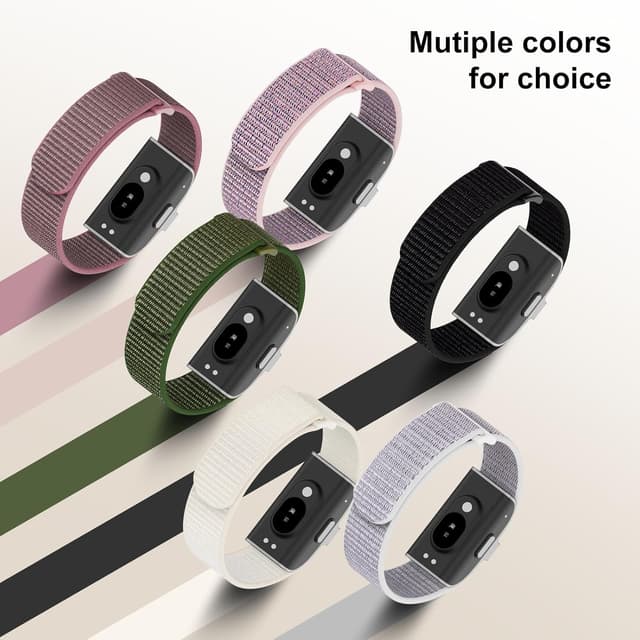 Thumbnail 6 de ZOOROO Nylon Loop Sport Replacement Bands for Hume Health Band (adjustable breathable wrist strap)