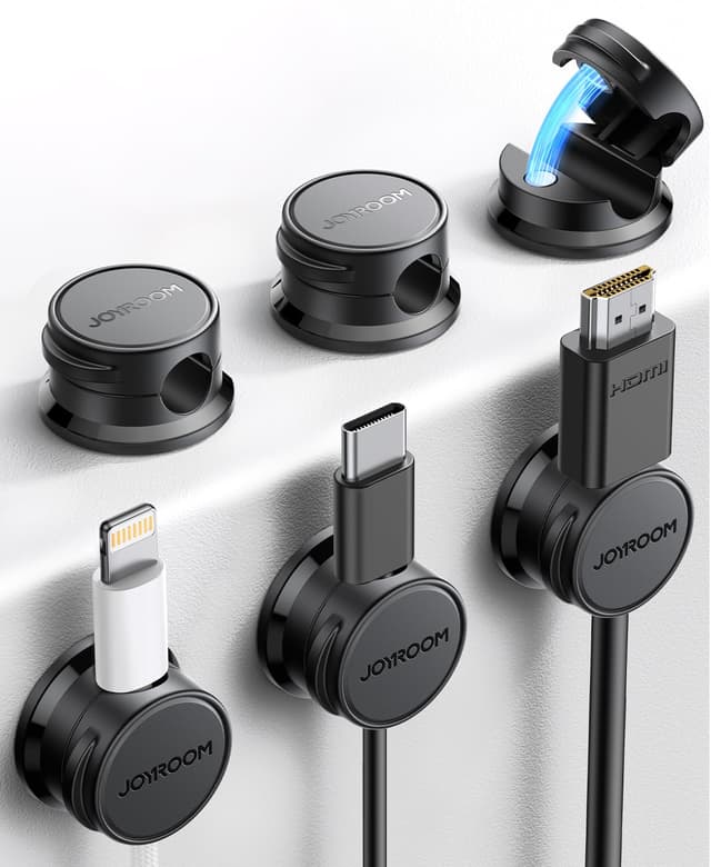 Detalle de JOYROOM Clip per Cavi magnetica 7,5 mm 6 pezzi