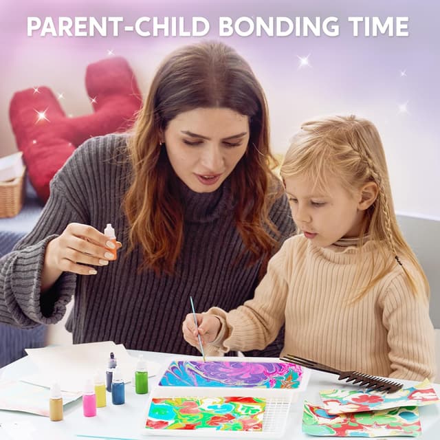 Detalle 1 de Klever Kits marbling paint art kit 6+