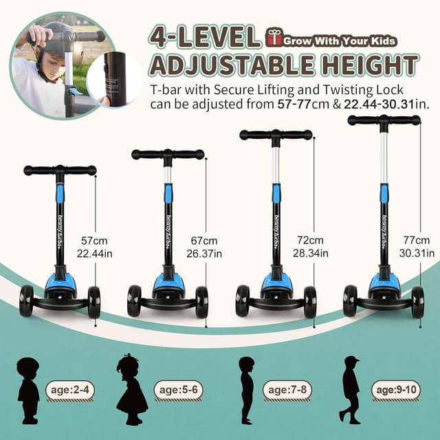 Thumbnail 1 de besrey Kinder-Scooter 3â8 Jahre đŽ