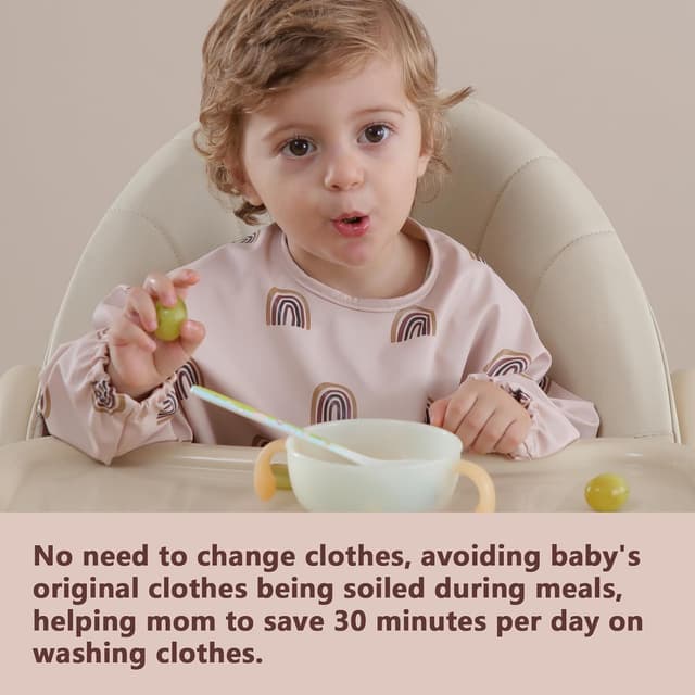 Thumbnail 4 de Yiupea Babero con Mangas Largas 6-24 meses 🍼