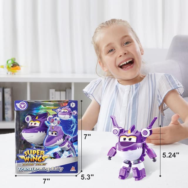 Thumbnail 4 de Super Wings Sally 2 en 1 avión-robot 12,7 cm