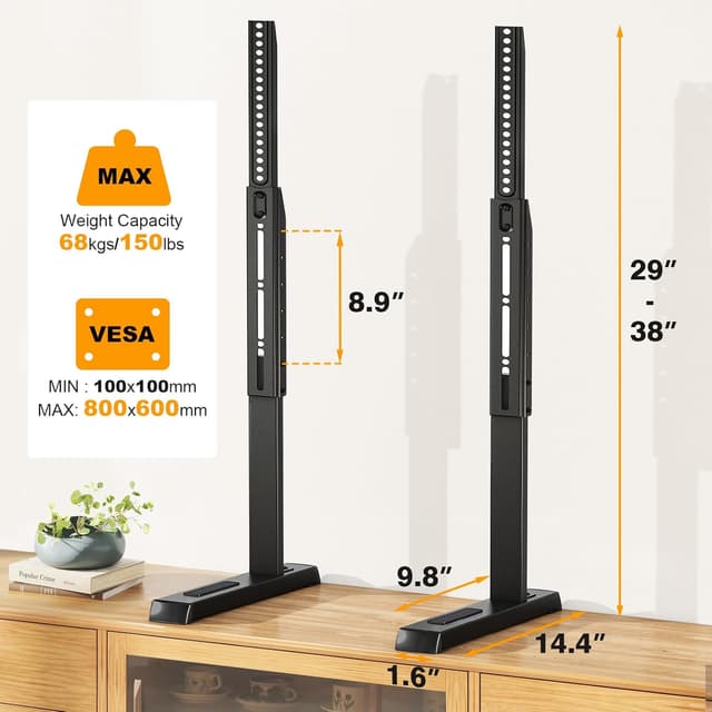 Thumbnail 6 de Universal TV Legs 150 lb Stand