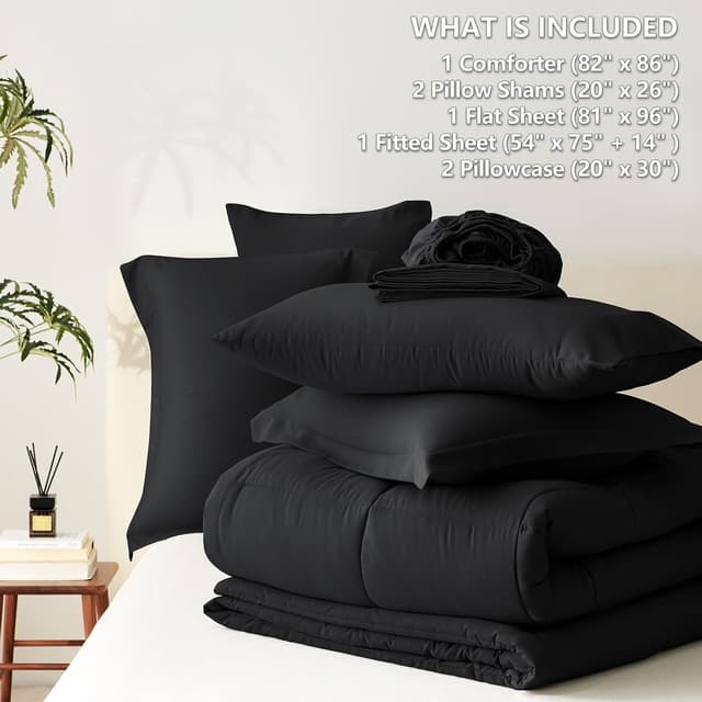 Thumbnail 4 de CozyLux Full Size Comforter Set 82x86"