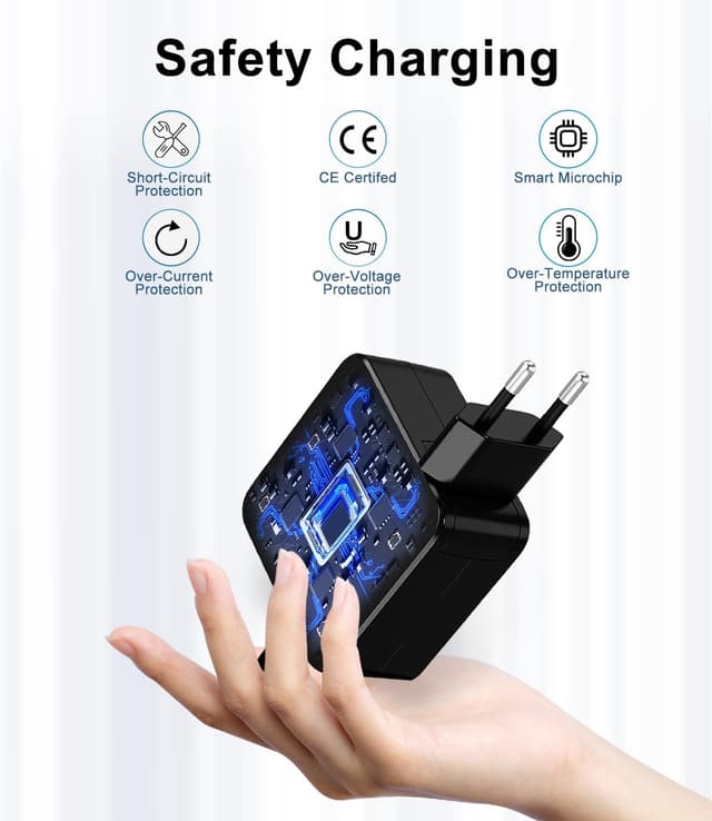 Detalle de Cluvox chargeur 65 W pour ordinateur Lenovo (20 V / 3,25 A) — connecteur 4,0 x 1,7 mm