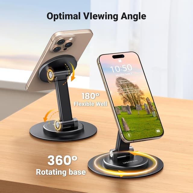 Thumbnail 2 de UGREEN MagSafe Phone Stand 360° Desk Mount