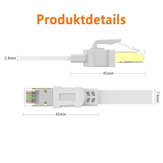 Thumbnail 2 de Ercielook CAT8 Ethernet Cable 2m