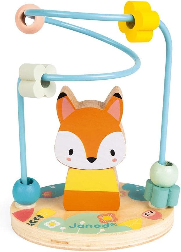 Detalle de Janod Looping Renard Pure (Bois) — petit renard à empiler pour jouer et apprendre