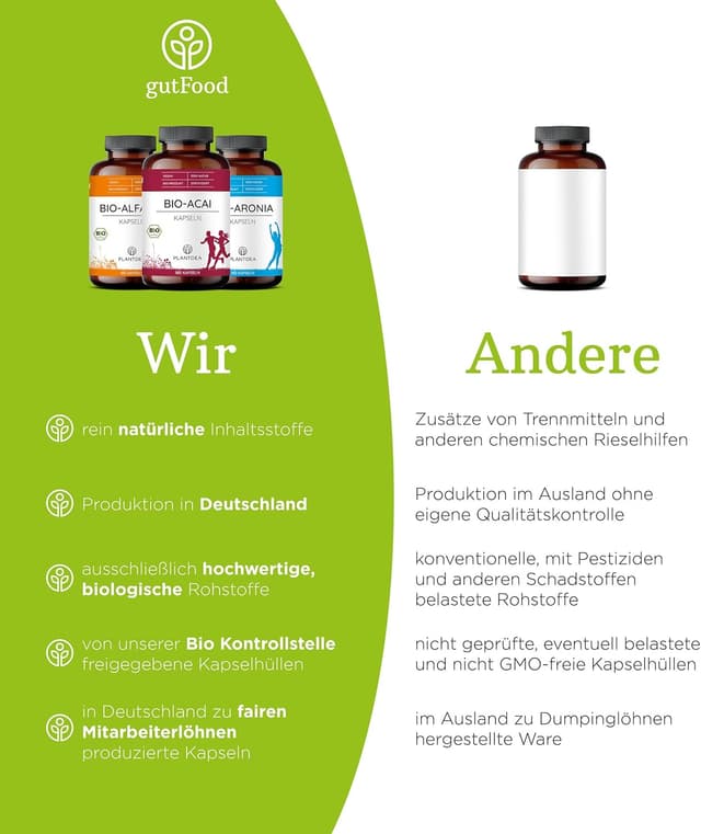 Detalle 2 de PlantDEA Bio Moringa Kapseln 3000 mg Tagesdosis