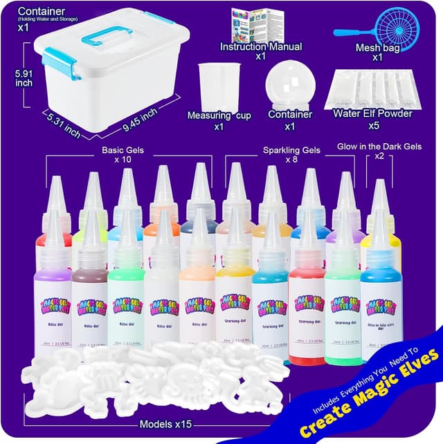 Thumbnail 3 de Upgraded Magic Water Elf Toy Kit 20 Gels