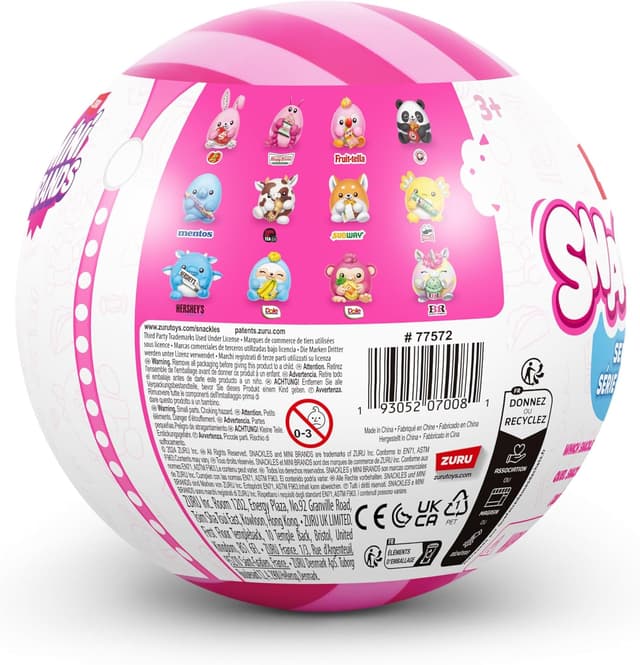 Thumbnail 3 de Snackles Serie 2 di ZURU Peluche 13 cm