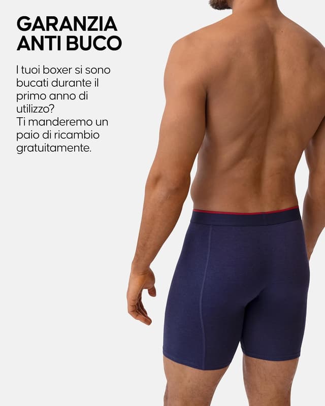 Thumbnail 3 de DANISH ENDURANCE Boxer Uomo Lunghi in bambù 3 o 6 paia