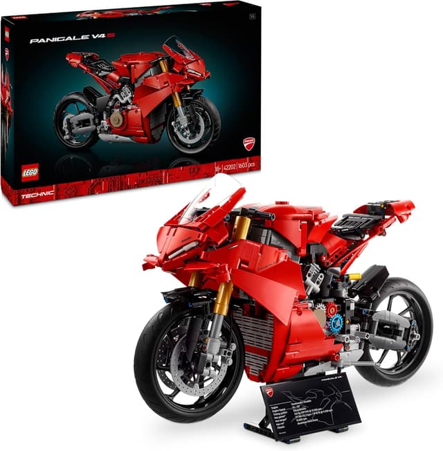Detalle de LEGO Technic Moto Ducati Panigale V4 S 42202