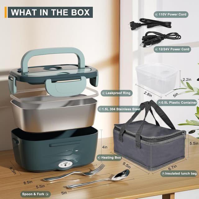 Detalle 2 de Monteka Electric Lunch Box Heater 80 W