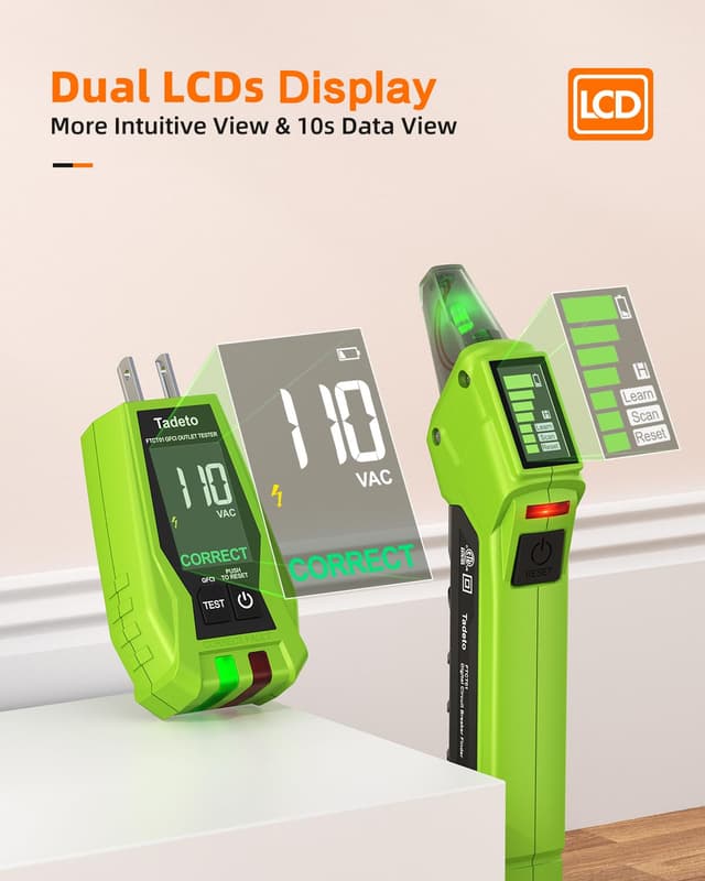 Thumbnail 1 de Tadeto Circuit Breaker Finder Tool with Outlet Tester 🔌