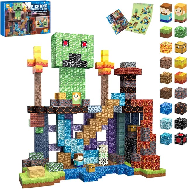 Imagen de TUKIIE Magnetische Bausteine 160 Stück (1 Zoll) – Magnetspielzeug für Kinder ab 3 Jahren en OfertitasTOP