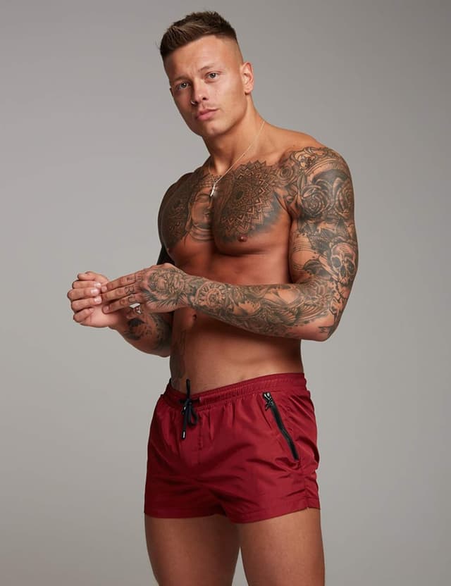 Detalle 2 de COOFANDY Quick-Dry Men’s Swim Trunks with Mesh Lining, Zipper Pockets