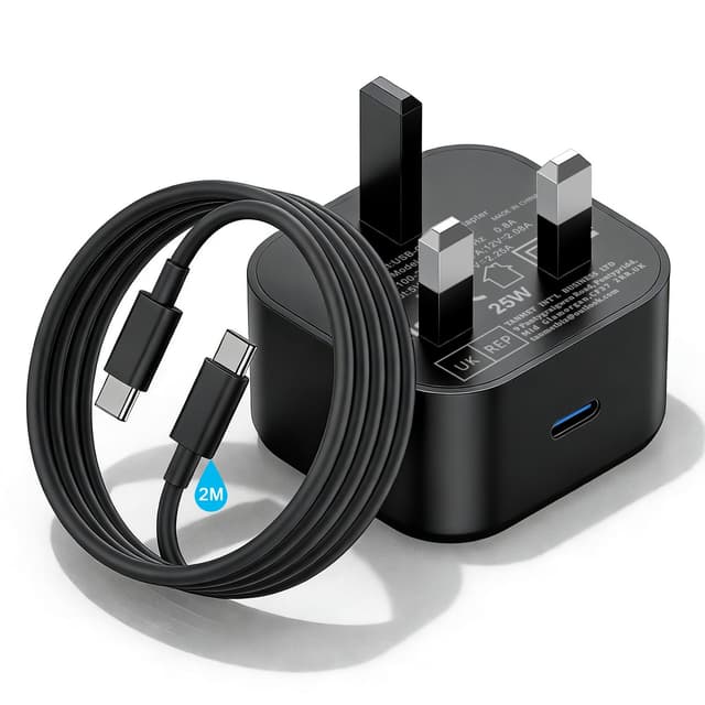 Detalle de Samsung 25W fast charger with 2m USB-C cable