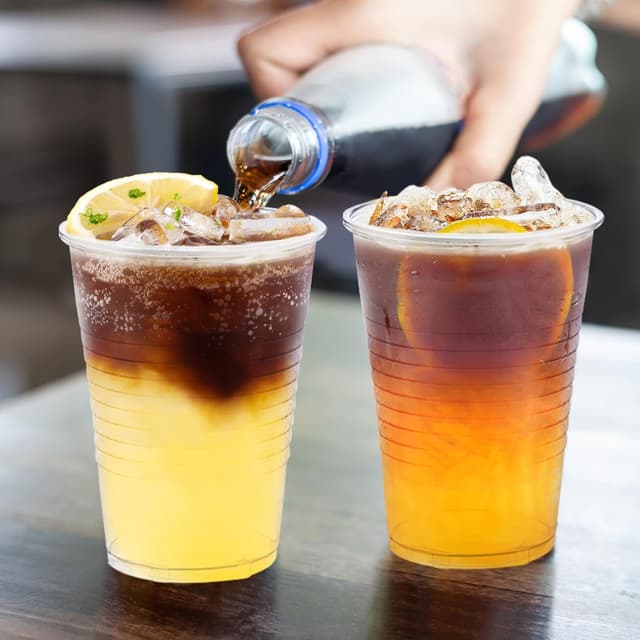 Detalle 2 de Clawsoff 1000 Pack 9 oz Clear Plastic Cups (BPA-Free PP) for Cold Drinks