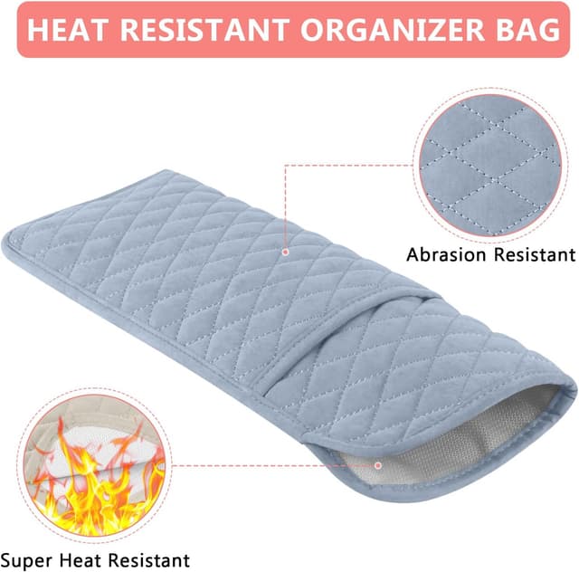 Detalle 2 de WRORUNER Heat Resistant Hair Tools Organizer Bag (13.8" x 5.5")