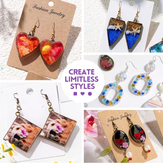 Thumbnail 2 de LET'S RESIN UV Resin Kit with Lamp 153Pcs Jewelry Making Kit 💎🎨