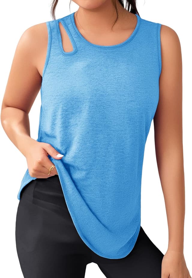 Detalle de Débardeur de sport femme col rond 10