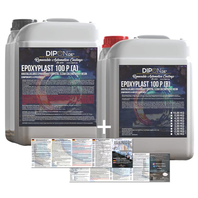 Detalle de EpoxyPlast 9,0 KG Epoxidharz 2K Glasklar