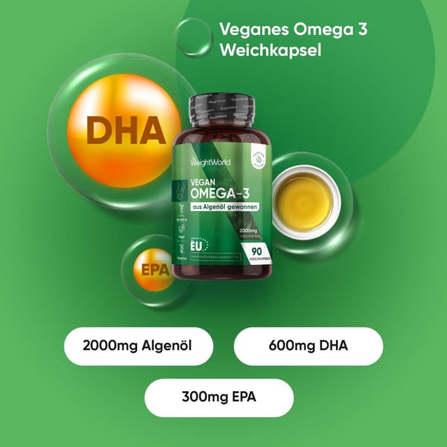 Detalle 2 de Omega 3 Vegan 90 Kapseln 2000mg