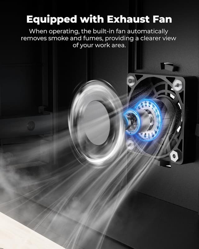 Detalle de ACMER Laser Engraver Machine K1 Desktop 7W (150×150mm) enclosed laser cutter for wood, plywood & acrylic