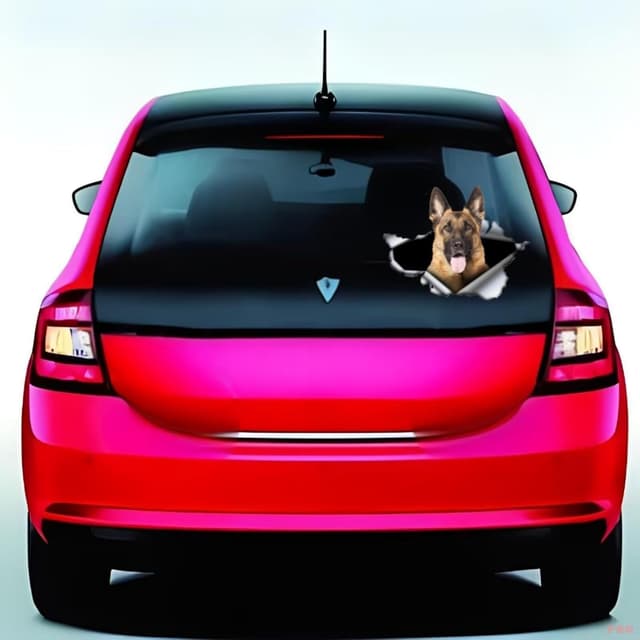 Thumbnail 4 de Autoaufkleber Deutscher Schäferhund 22 cm