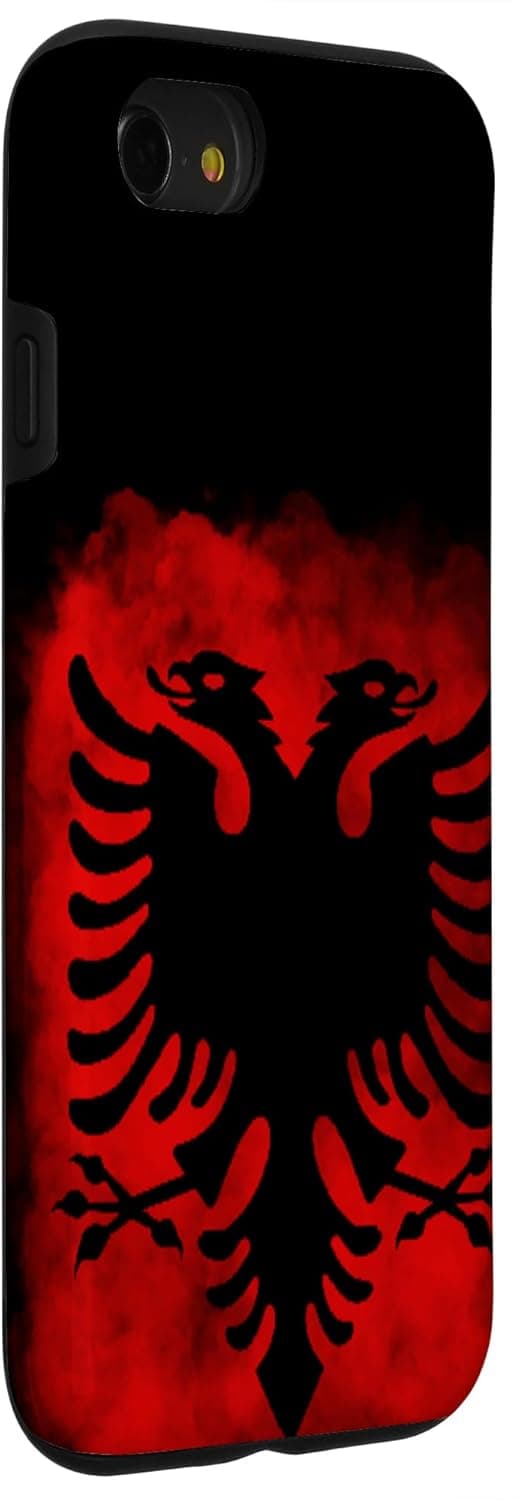 Detalle de Custodia bandiera albanese per iPhone SE