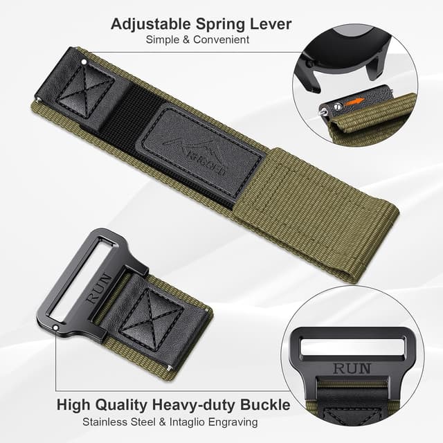 Thumbnail 2 de NotoCity 22mm nylon quick-release strap for Huawei Watch GT4/GT3/GT2/GT3 Pro/GT5/GT5 Pro and others (46mm fits where listed)